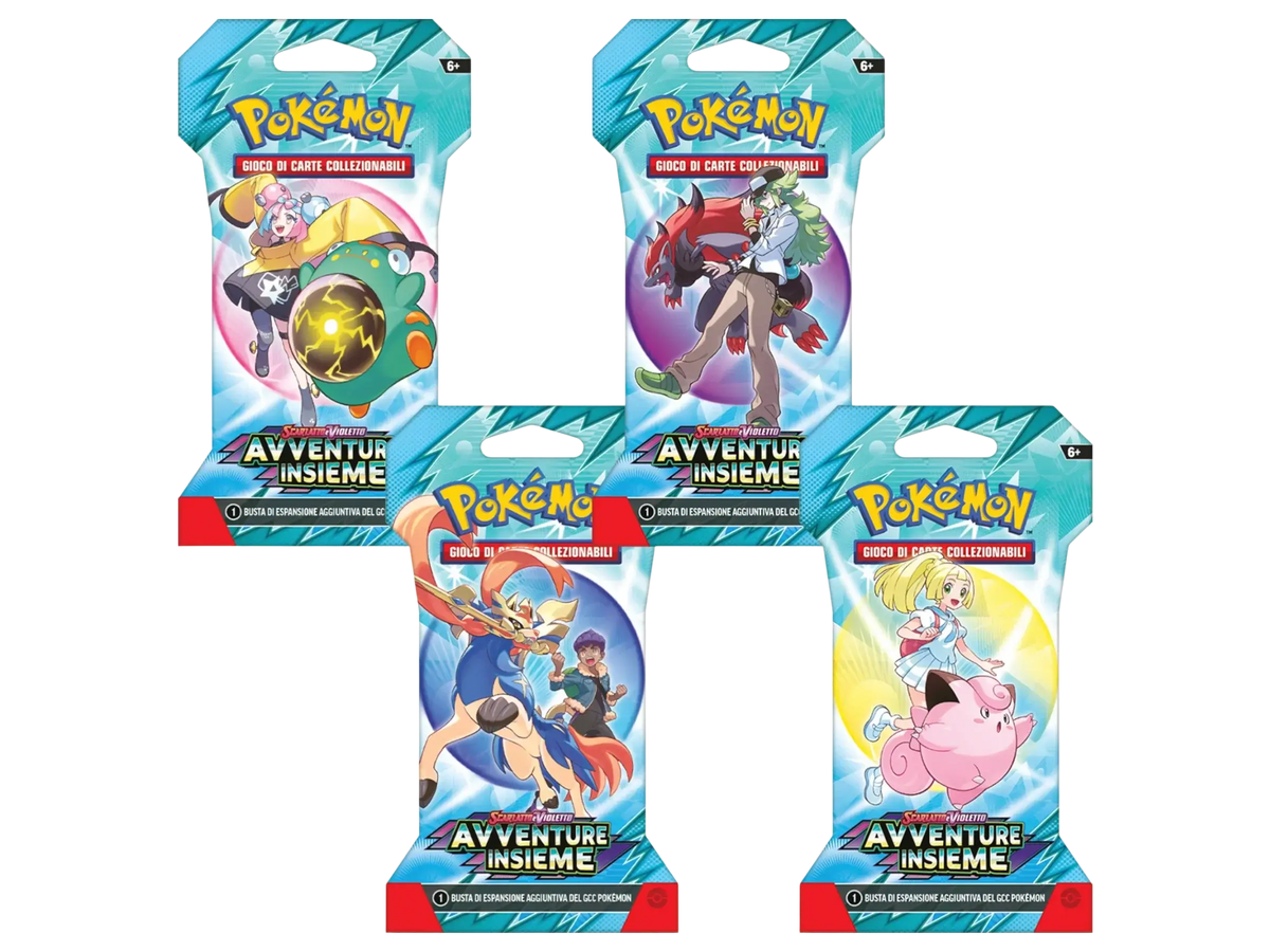 paper sleeve pokémon avventure insieme italiano sigillata