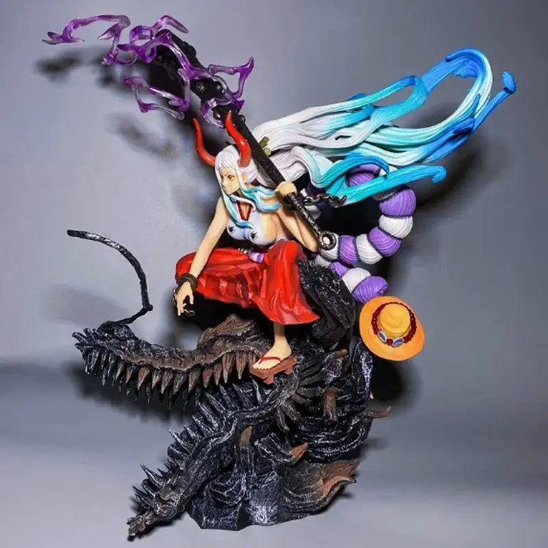 One Piece Yamato Gk Figure in PVC, showcasing the character Yamato with vibrant colors and intricate design.