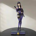 NARUTO Hyuga Hinata purple figure standing on a display base, showcasing a beautiful girl in stylish outfit, 30cm tall.