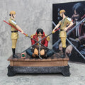 One Piece Execution Platform Roger Figure Statue featuring Roger surrounded by guards on execution platform.