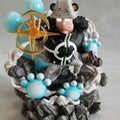 Figura Bartholemew Kuma PVC da 13cm, decorazione da scrivania, regalo per compleanni e giocattolo per bambini.