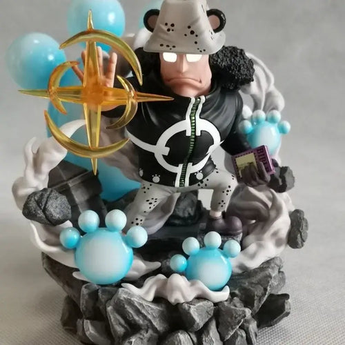 Bartholomew Kuma Action Figure 13cm in PVC, one piece collectible character with accessories on a themed base.