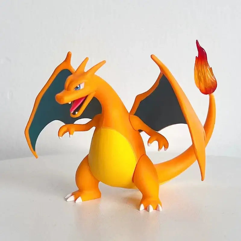 Pokemon Charizard Action Figure 10cm orange dinosaur model with wings and flame tail, perfect kid toy gift.