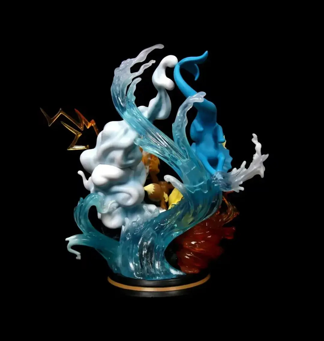 Kawaii Anime Pokemon Eevee evolution action figures collectible PVC statue with water effects