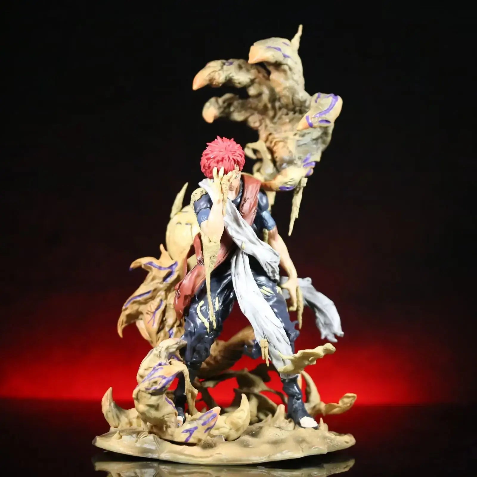 NARUTO Gaara collectible figure 30cm, detailed design, dynamic pose with sand effect, perfect for collectors.