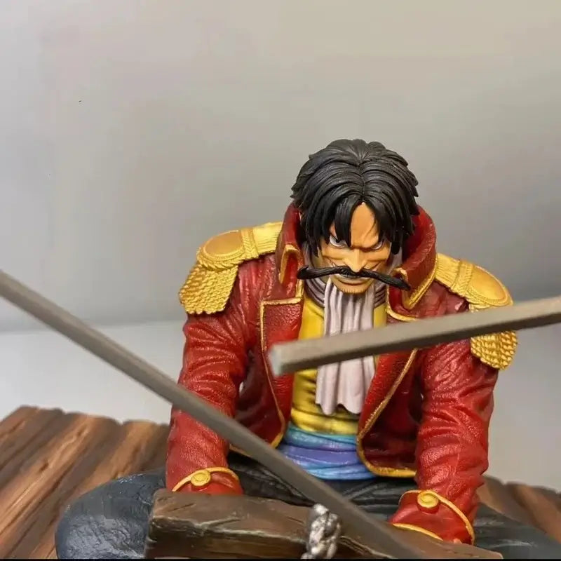One Piece Execution Platform Roger Figure Statue showcasing detailed craftsmanship and vibrant colors.