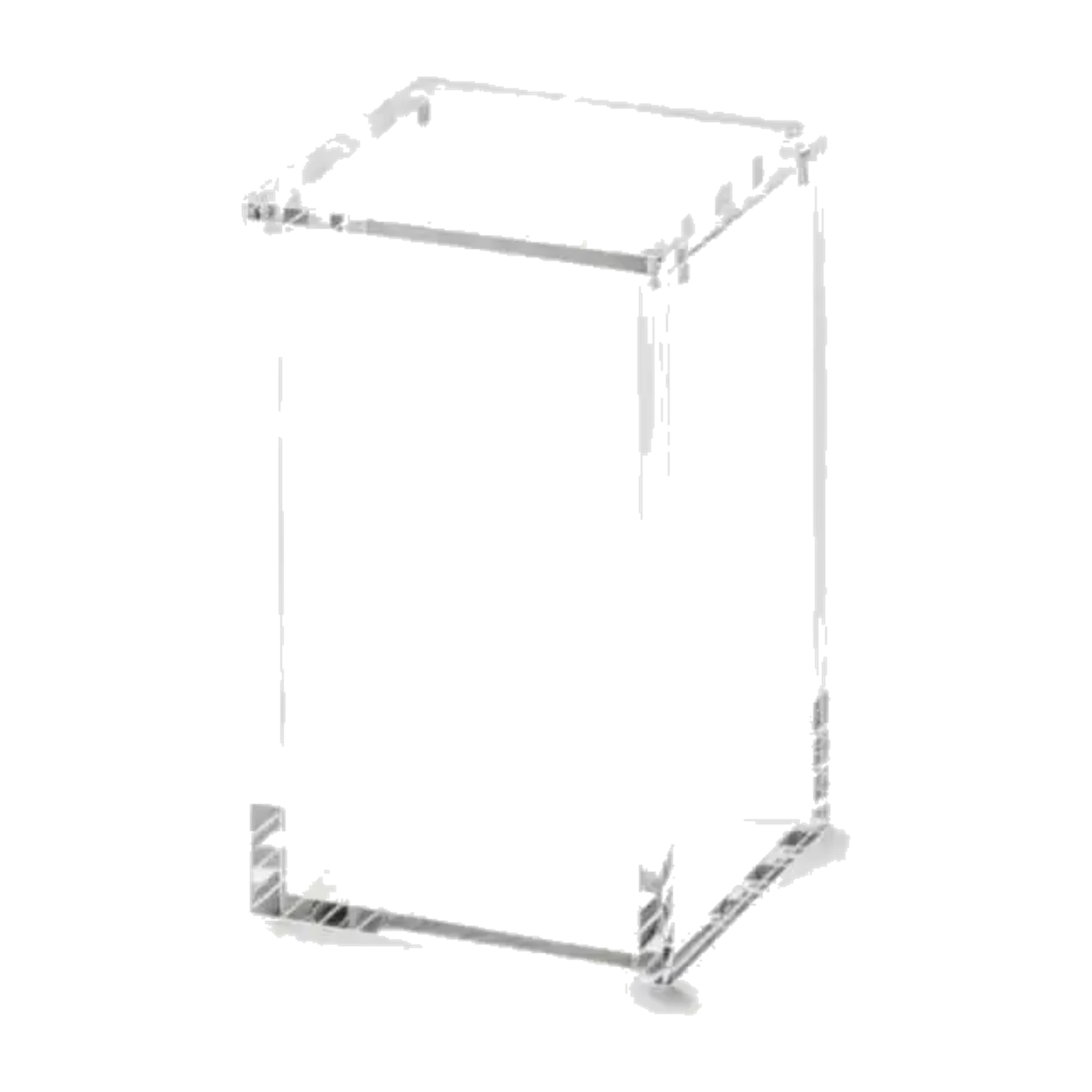 Espositore acrilico magnetico carte collezionabili, struttura trasparente.