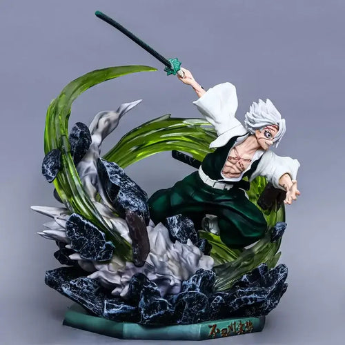 Demon Slayer Sanemi Shinazugawa 30cm figure with detailed design and dynamic pose