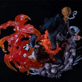 One Piece Sanji 30 cm figure in dynamic pose with flame effects, showcasing detailed PVC craftsmanship.