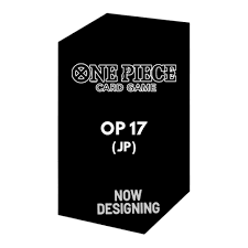 One Piece OP-17 JAP - Preorder image featuring card game design with the title and text 'Now Designing'.