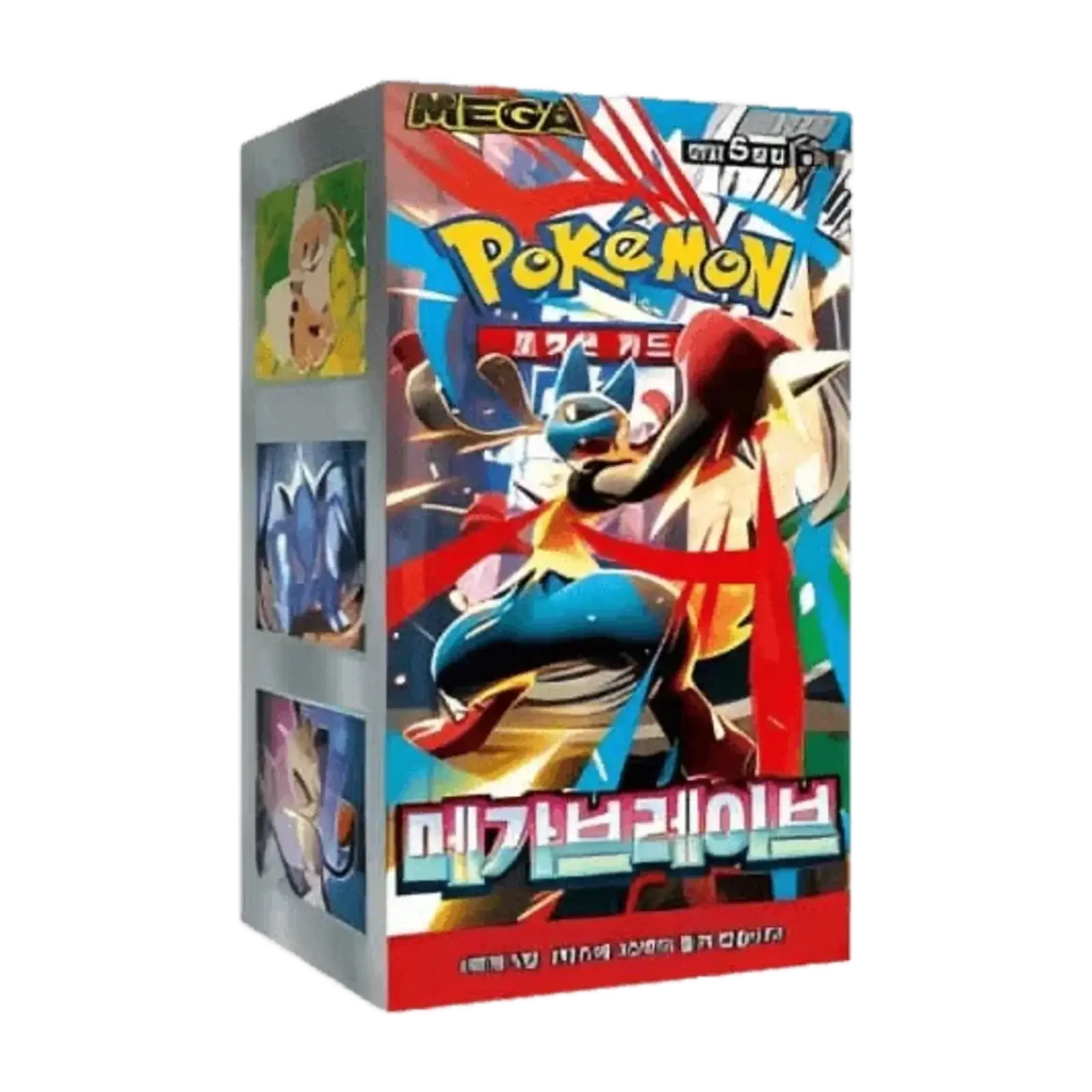 pokemon mega brave booster box coreano, confezione sigillata del gioco di carte.
