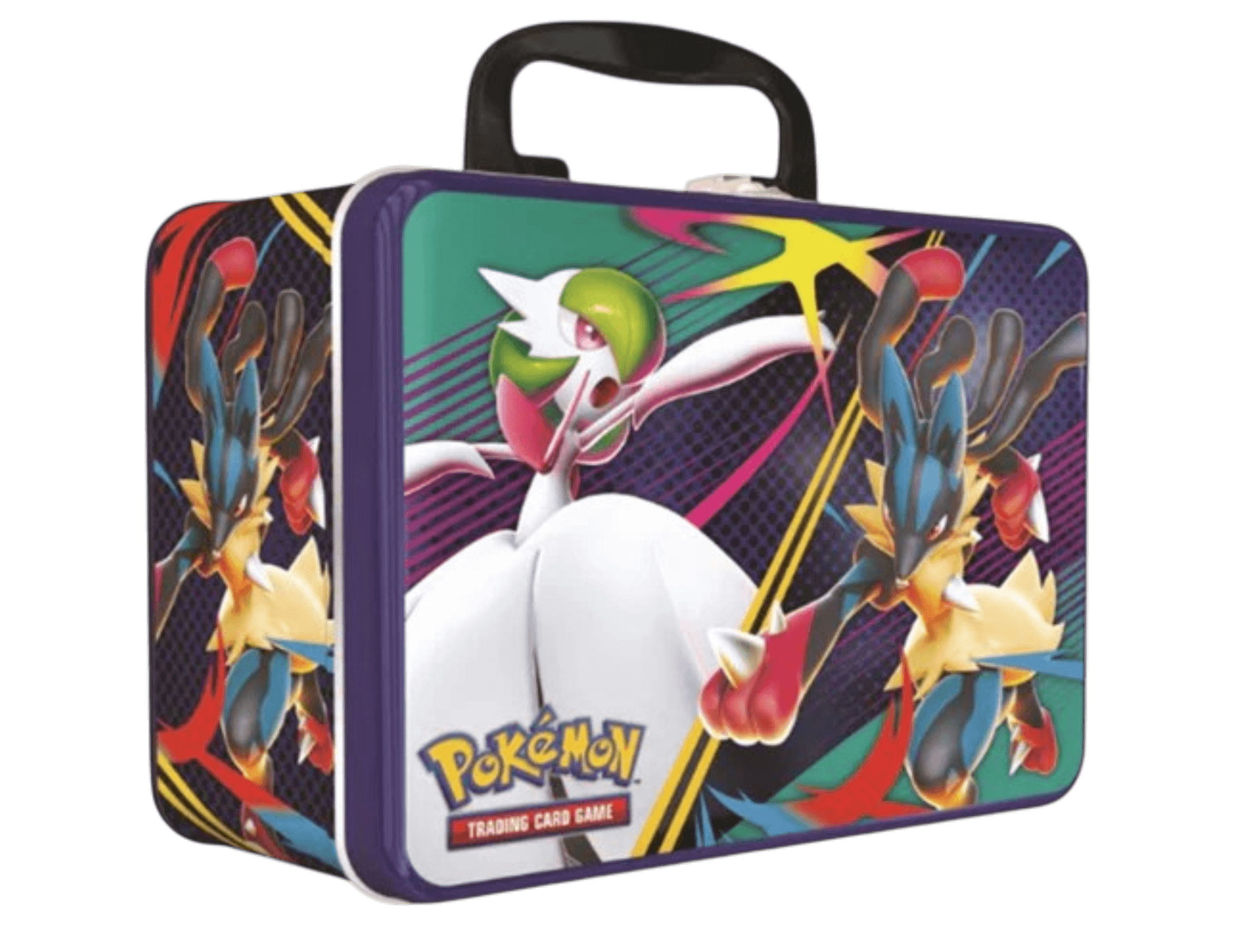 bauletto pokémon mega gardevoir e mega lucario italiano sigillato